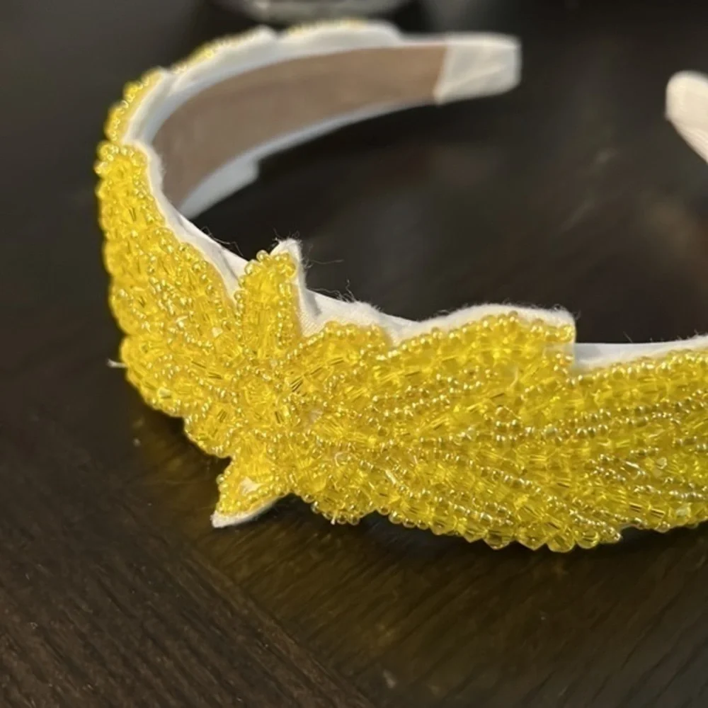 Sunny Yellow sequin headband